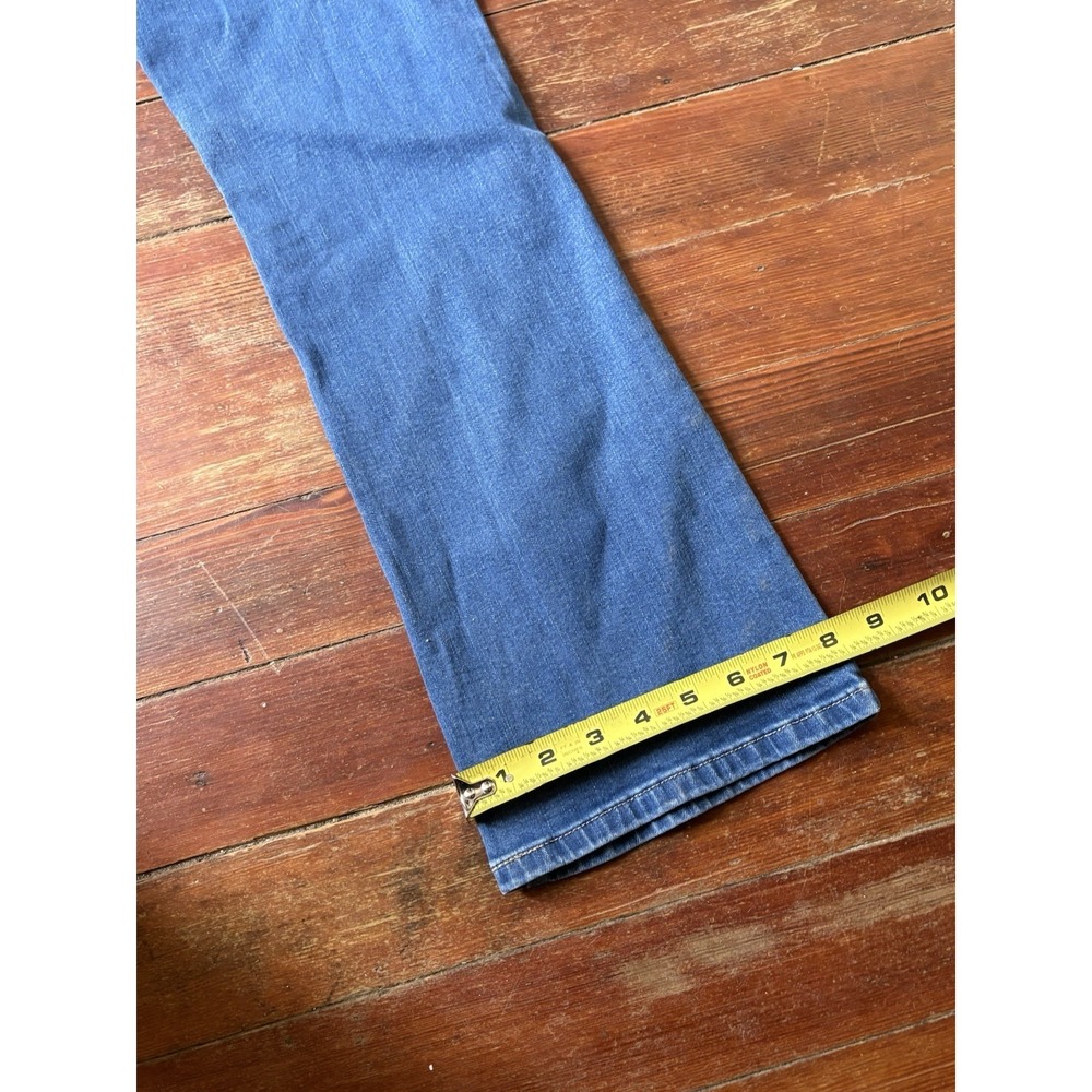 Levis 515 VTG Bootcut Stretch Jeans Womens Size-6 Button Blue - Picture 6 of 7